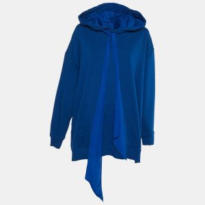 Givenchy Blue Ribbon Cotton Oversized Hoodie XS, Sweaters & Cardigans - Luxury Closet catalog