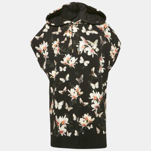 Givenchy Black Floral Print Cotton Sleeveless Hoodie M, Sweaters & Cardigans - Luxury Closet catalog