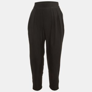 Givenchy Black Wool Pleated Button Hem Detail Pants L, Clothing - Luxury Closet catalog