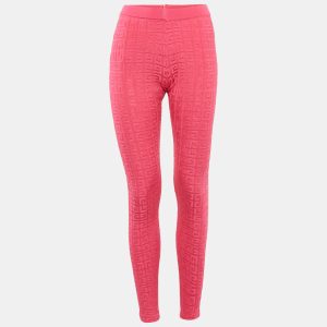 Givenchy Pink Monogram Jacquard Knit Leggings XS, Clothing - Luxury Closet catalog