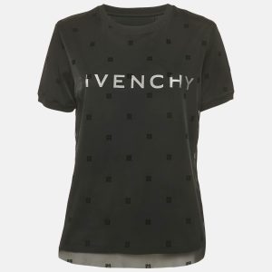 Givenchy Black Monogram Mesh and Jersey Layered T-Shirt XL, Shirts & Tops - Luxury Closet catalog