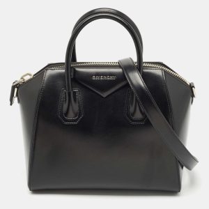 Givenchy Black Glossy Leather Small Antigona Satchel, Satchels - Luxury Closet catalog