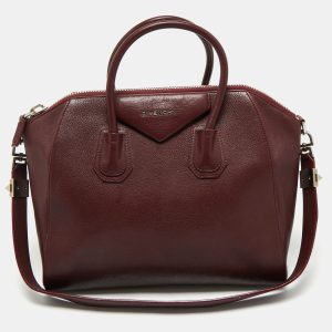 Givenchy Burgundy Leather Medium Antigona Satchel, Satchels - Luxury Closet catalog