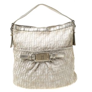 Givenchy Beige Shimmering Canvas and Leather Trim Hobo, Shoulder Bags - Luxury Closet catalog