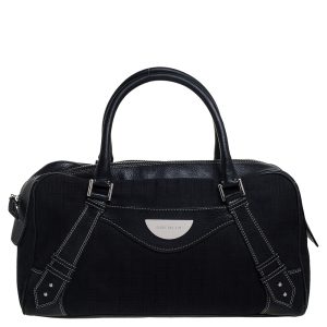 Givenchy Black Monogram Canvas and Leather Zip Satchel, Satchels - Luxury Closet catalog
