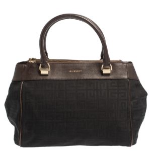 Givenchy Black/Brown Monogram Canvas and Leather Tote, Satchels - Luxury Closet catalog