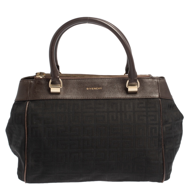Givenchy Black/Brown Monogram Canvas and Leather Tote, Satchels - Luxury Closet catalog
