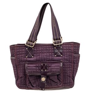 Givenchy Purple Signature Fabric And Patent Leather Tote, Tote Handbags - Luxury Closet catalog