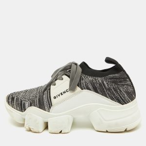 Givenchy Grey/White Knit Fabric and Rubber Jaw Low Top Sneakers Size 38, Athletic Shoes & Sneakers - Luxury Closet catalog