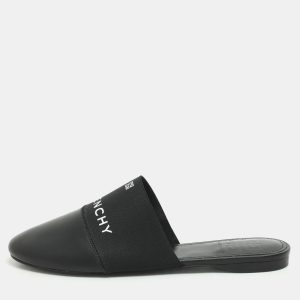 Givenchy Black Leather and Elastic Bedford Flat Mules Size 38, Flats - Luxury Closet catalog