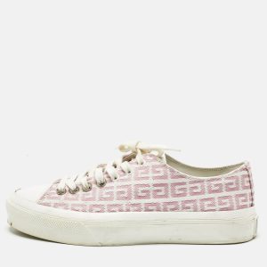 Givenchy White/Pink Leather And Canvas Lace Up Sneakers Size 40, Athletic Shoes & Sneakers - Luxury Closet catalog