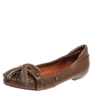 Givenchy Brown Leather Tassel Loafers Size 37.5, Flats - Luxury Closet catalog