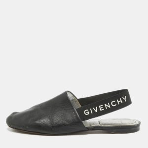 Givenchy Black Leather Rivington Slingback Flats Size 36, Flats - Luxury Closet catalog