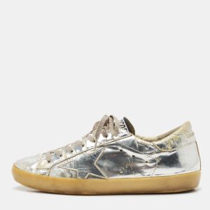 Golden Goose Silver Leather Superstar Low Top Sneakers Size 39, Athletic Shoes & Sneakers - Luxury Closet catalog