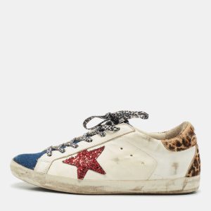 Golden Goose Multicolor Calf Hair and Denim Super Star Lace Up Sneakers Size 39, Athletic Shoes & Sneakers - Luxury Closet catalog
