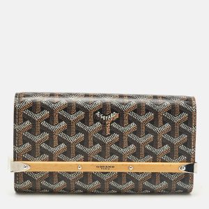Goyard Brown Goyardine Coated Canvas and Leather Mini Monte Carlo Case, Clutches & Special Occasion Bags - Luxury Closet catalog