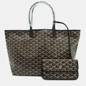 Goyard Black Leather Saint Louis PM Tote Bag, Tote Handbags - Luxury Closet catalog