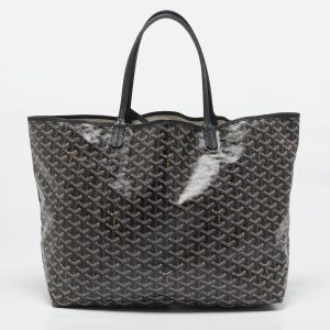 Goyard Black Goyardine Coated Canvas and Leather Saint Louis GM Tote, Tote Handbags - Luxury Closet catalog