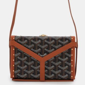 Goyard Black/Natural PVC Leather Minodiere Shoulder Bag, Shoulder Bags - Luxury Closet catalog