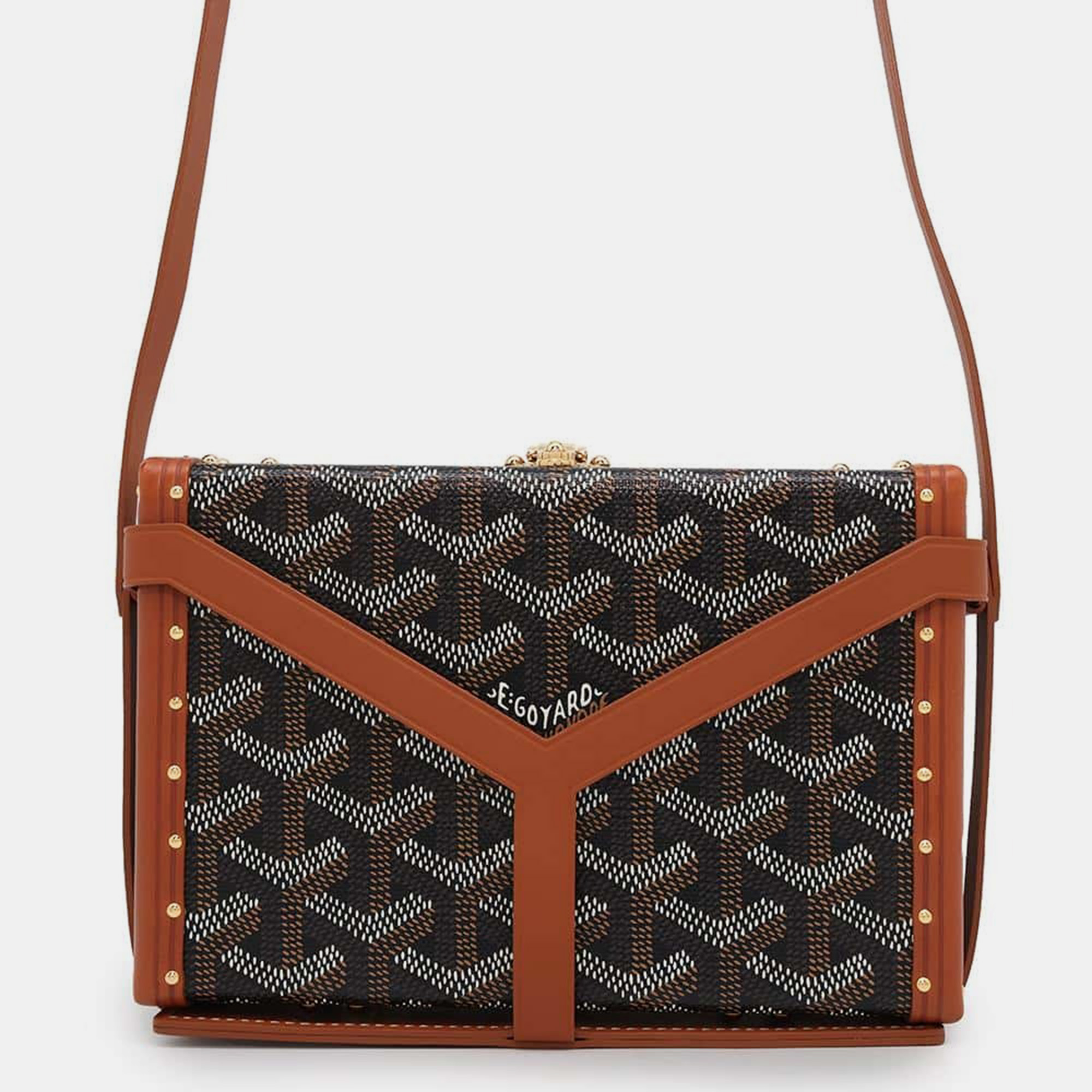 Goyard Black/Natural PVC Leather Minodiere Shoulder Bag, Shoulder Bags - Luxury Closet catalog