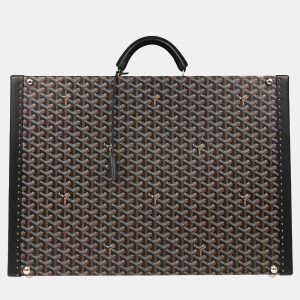 Goyard Black Leather Trunk Luggage Suitcase, Handbags - Luxury Closet catalog