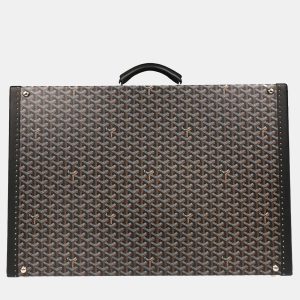 Goyard Black Leather Trunk Luggage Suitcase, Handbags - Luxury Closet catalog