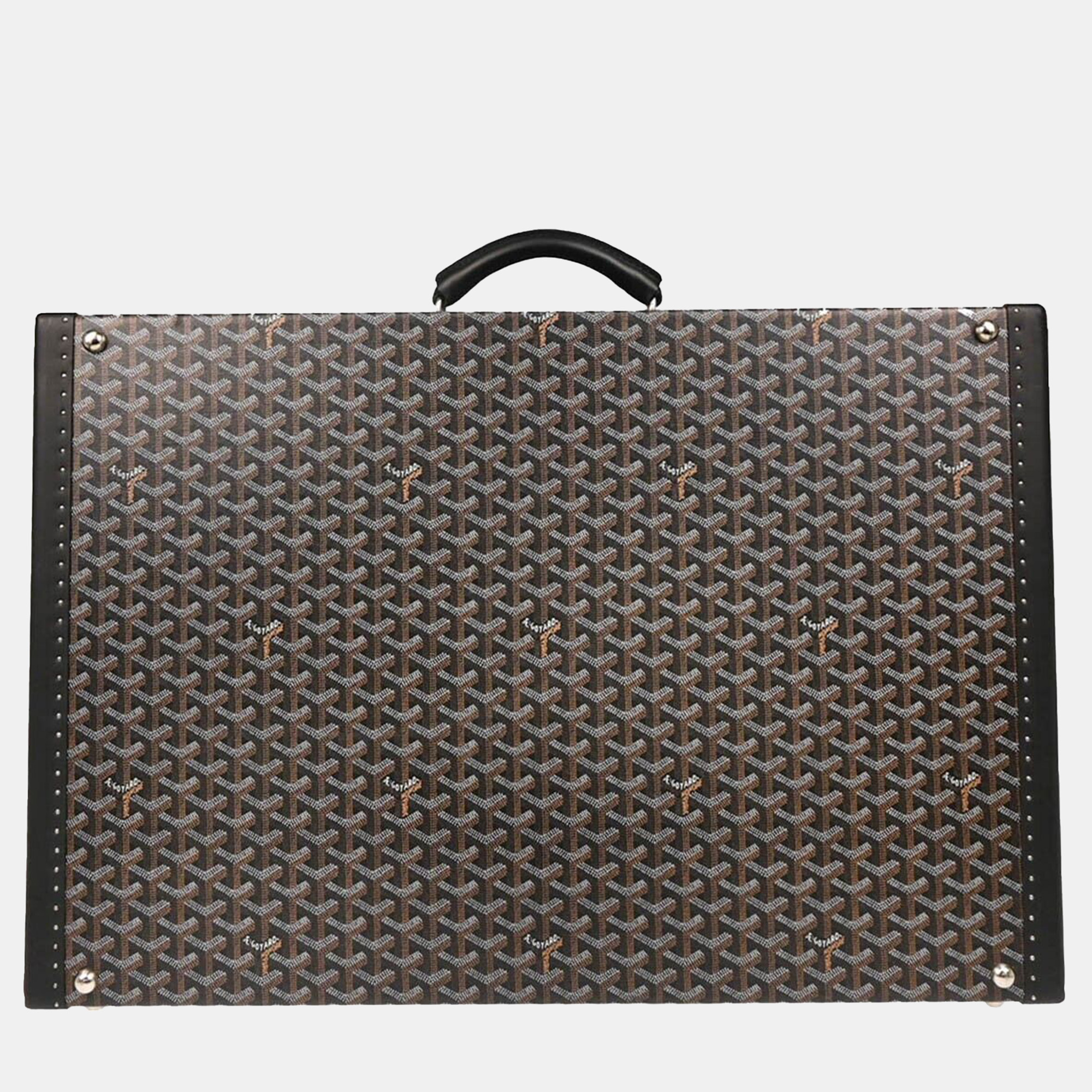 Goyard Black Leather Trunk Luggage Suitcase, Handbags - Luxury Closet catalog