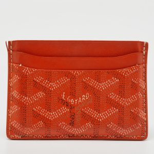 Goyard Orange Goyardine Coated Canvas and Leather Saint Sulpice Card Holder, Wallets & Money Clips - Luxury Closet catalog
