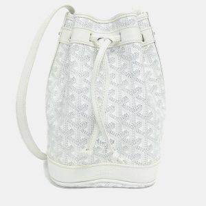 Goyard White Goyardine Petit Flot PM Bucket Bag, Handbags - Luxury Closet catalog