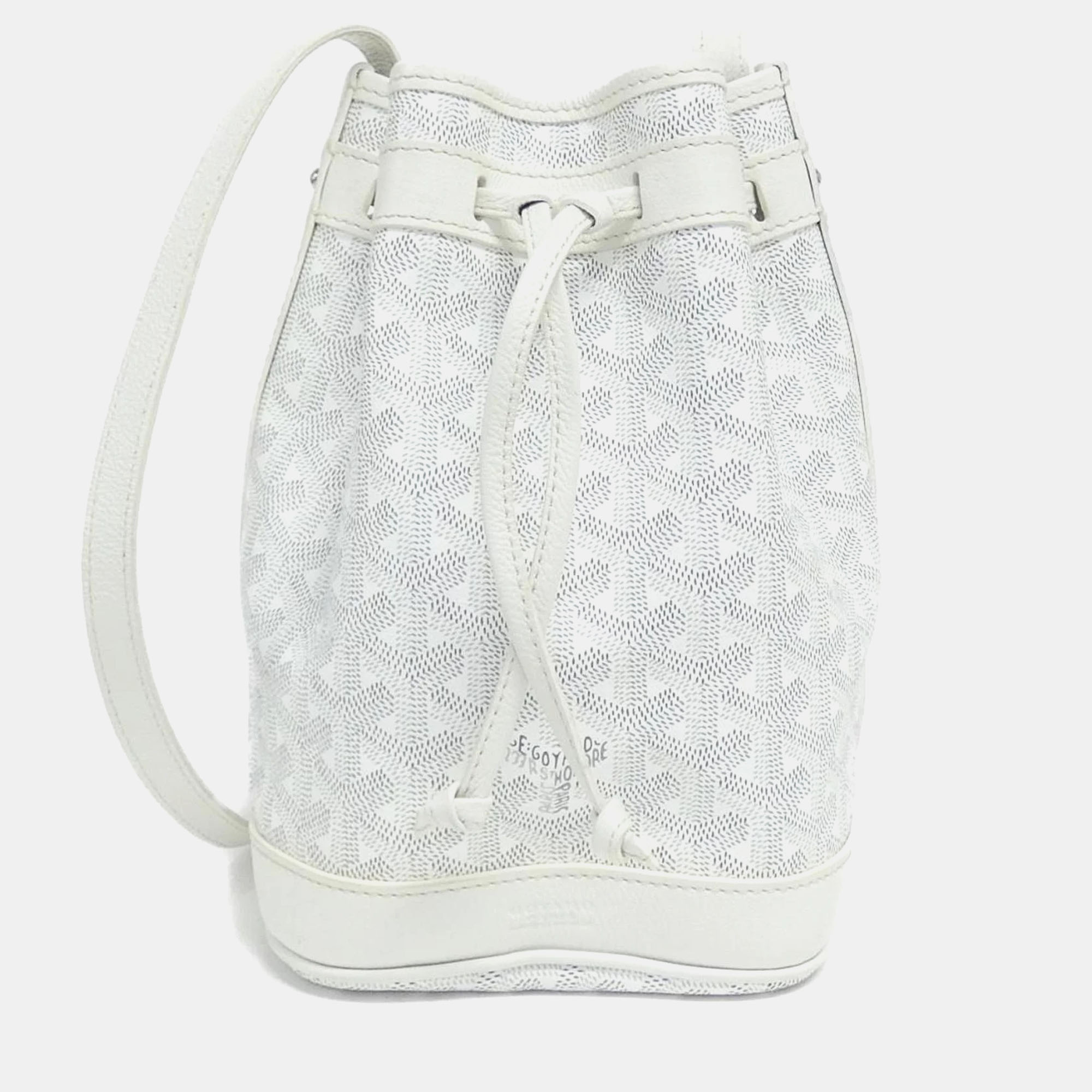 Goyard White Goyardine Petit Flot PM Bucket Bag, Handbags - Luxury Closet catalog
