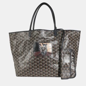 Goyard Black Goyardine Canvas French Bulldog Saint Louis GM, Tote Handbags - Luxury Closet catalog