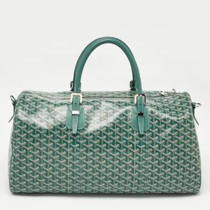 Goyard Green Goyardine Coated Canvas and Leather Boston 50 Bag, Handbags - Luxury Closet catalog