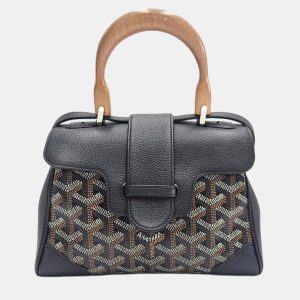 Goyard Saigon Mini Brown Goyardine Canvas Leather Top Handle Bag, Satchels - Luxury Closet catalog