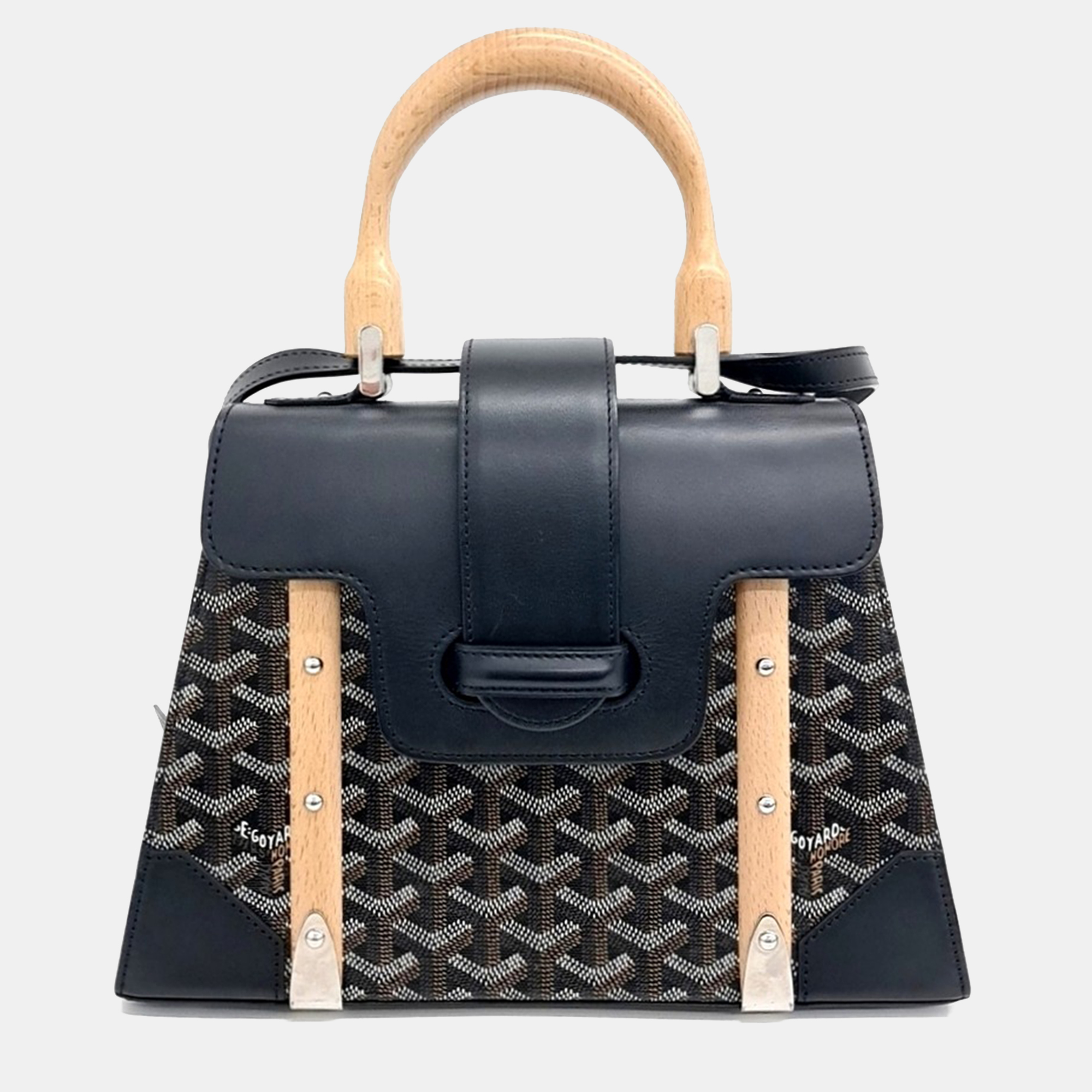 Goyard Black Coated Canvas and Leather Saigon Bag MM, Satchels - Luxury Closet catalog