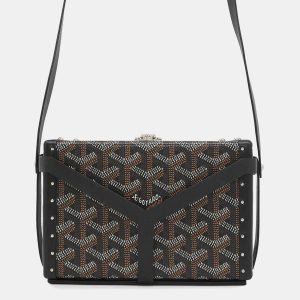 Goyard Menodiaire Black Pvc Leather Trunk Shoulder Bag, Handbags - Luxury Closet catalog