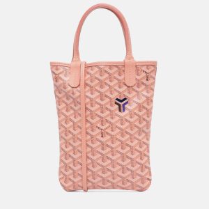 Goyard Poitiers Claire Voie Pink Goyardine Shoulder Bag, Tote Handbags - Luxury Closet catalog