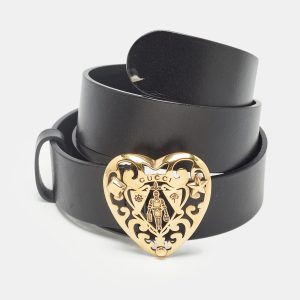 Gucci Black Leather Hysteria Buckle Belt 90CM, Belt Buckles - Luxury Closet catalog