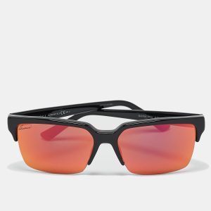 Gucci Black/Green Orange Mirrored GG3710S Half Rim Sunglasses, Sunglasses - Luxury Closet catalog
