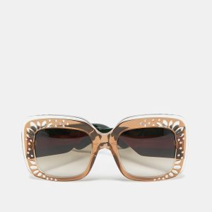 Gucci Brown Gradient GG3862/S Crystals Web Oversized Sunglasses, Sunglasses - Luxury Closet catalog