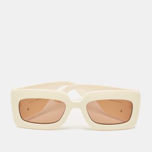 Gucci Cream/Brown GG0811S GG Marmont Rectangular Sunglasses, Sunglasses - Luxury Closet catalog