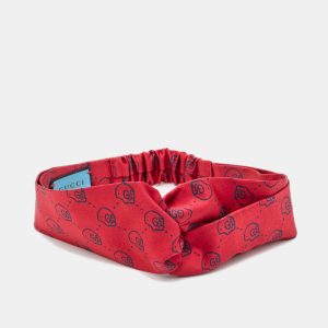Gucci Red GG Hamlet Silk Duchesse Headband, Apparel & Accessories - Luxury Closet catalog