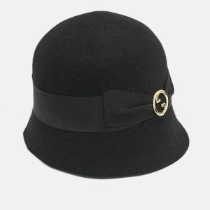 Gucci Black Rabbit Felt GG Bucket Hat M, Apparel & Accessories - Luxury Closet catalog