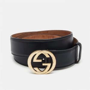 Gucci Black Leather GG Marmont Buckle Belt 95CM, Belt Buckles - Luxury Closet catalog