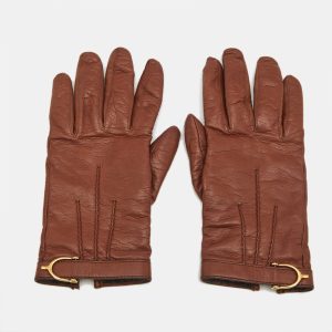 Gucci Brown Leather Gloves Size 7.5, Luggage Accessories - Luxury Closet catalog
