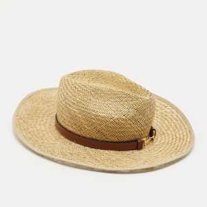 Gucci Beige Horsebit Leather Trim Straw Hat, Apparel & Accessories - Luxury Closet catalog