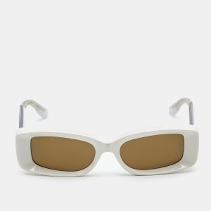 Gucci Ivory White/Black GG1528S Rectangle Sunglasses, Sunglasses - Luxury Closet catalog