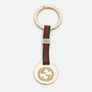 Gucci Ribbon Gold Tone Key Ring, Luggage Accessories - Luxury Closet catalog