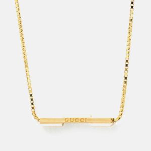 Gucci Link To Love Necklace Pink Gold 18K No Stone Pendant Necklace Pink Gold, Necklaces - Luxury Closet catalog