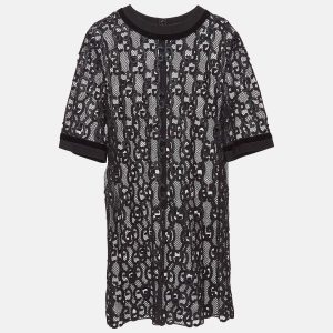 Gucci Black GG Macrame Lace Short Dress M, Dresses - Luxury Closet catalog