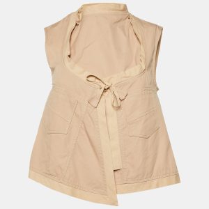 Gucci Beige Cotton Sleeveless Wrap Top S, Shirts & Tops - Luxury Closet catalog